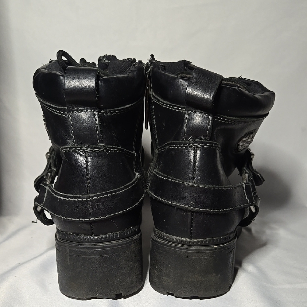 Harley-Davidson Men's Black Leather Boots - Picture 5 of 10